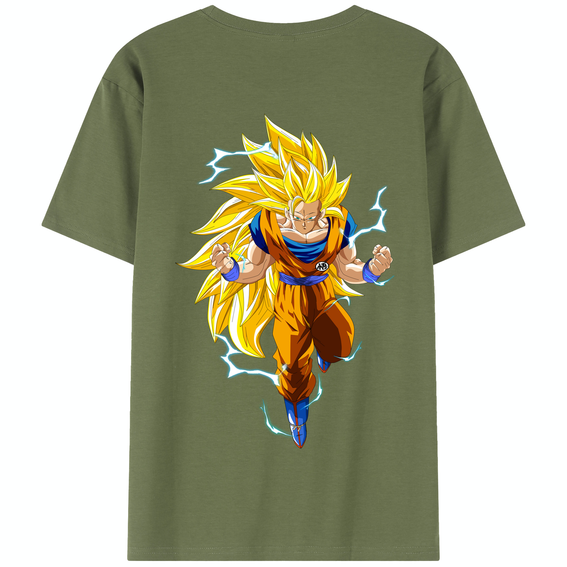 （画像用） ドラゴンボール 孫悟空（そん ごくう）Son Goku カカロット DRAGON BALL Kakarotto 綿100％半袖Tシャツ（背面プリント）